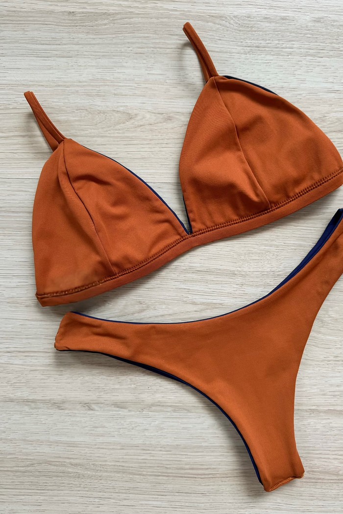 Conjunto: TOP KATE E ASA DELTA NAVY+TERRA