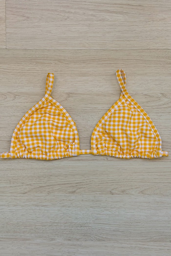 TOP DE BIQUÍNI CORTININHA SIMPLE XADREZ SUN