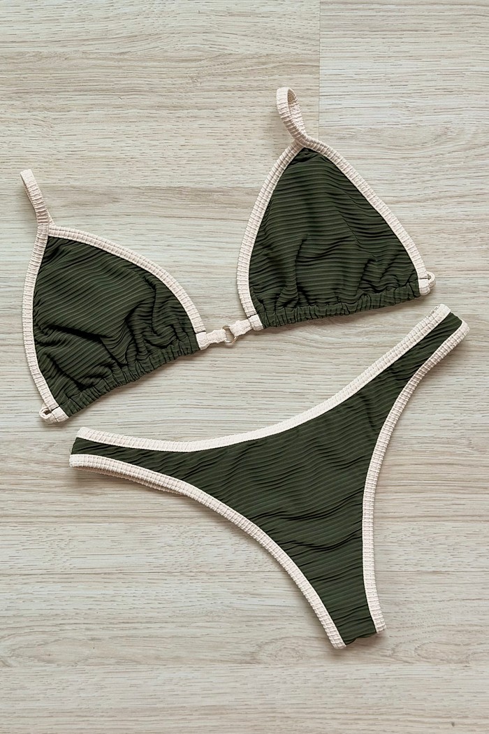 CONJUNTO: TOP SIMPLE E CALCINHA DUDA MILITAR+OFF