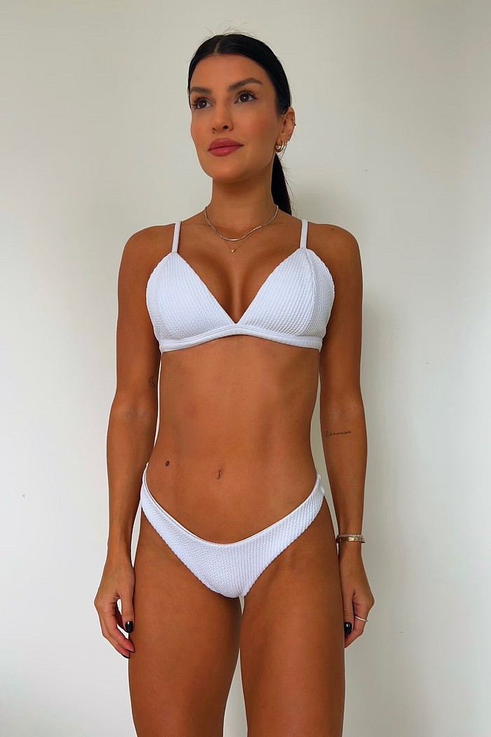 Conjunto: TOP KATE E ASA DELTA TAHITI BRANCO