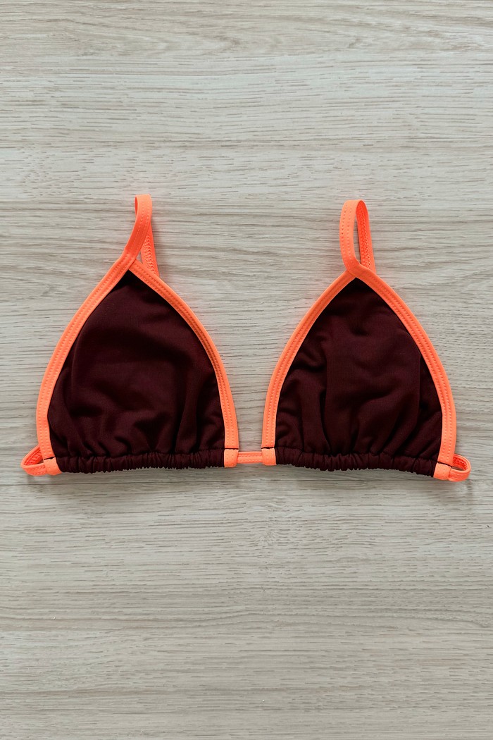 TOP DE BIQUÍNI CORTININHA SIMPLE COCOA