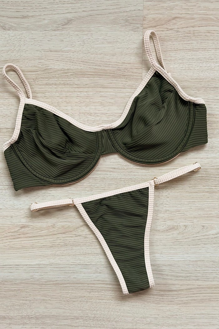 CONJUNTO: TOP GABI E CALCINHA SUZY MILITAR+OFF