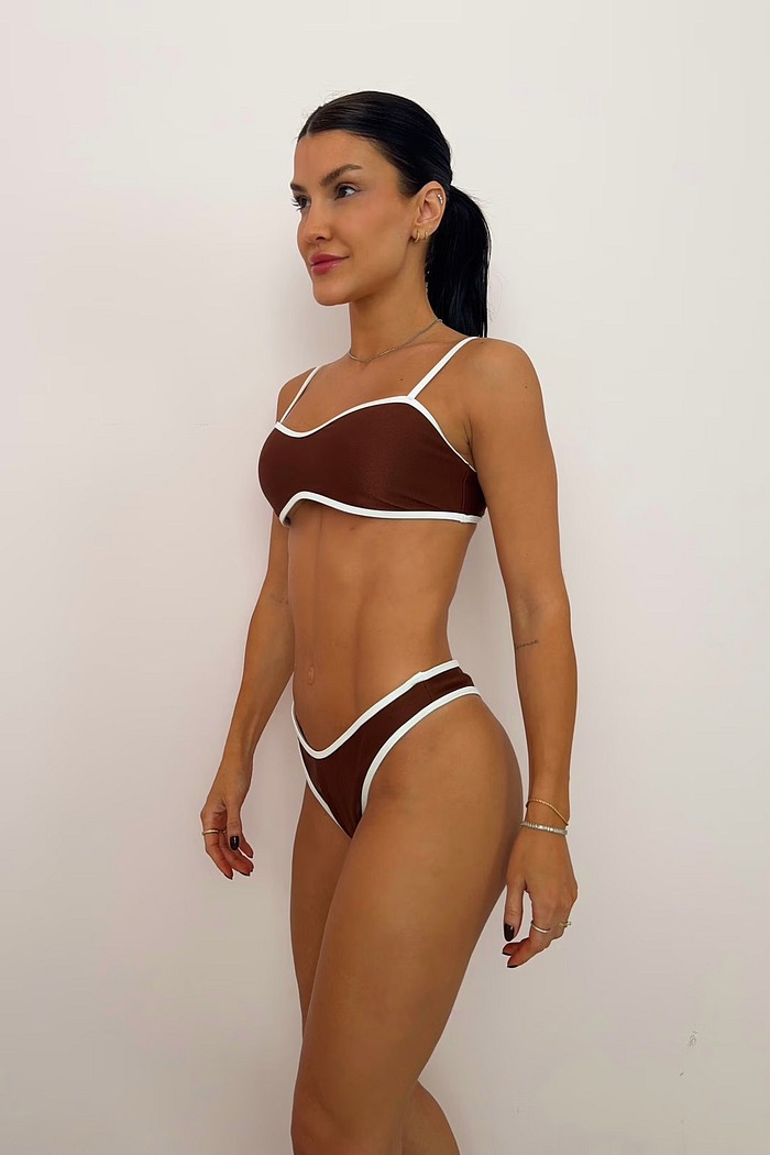 Conjunto: TOP DIANA E CALCINHA MAYA CAFÉ+OFF