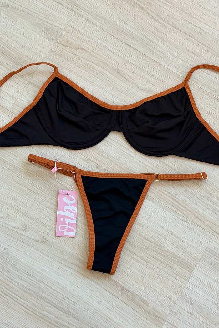 CONJUNTO: TOP GABI E CALCINHA SUZY BLACK+TERRA