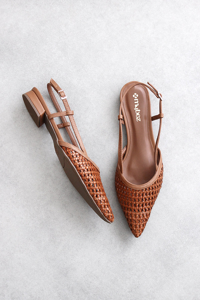Slingback Mybez Fernanda Tressê | Salto 2,5cm | Bico Fino