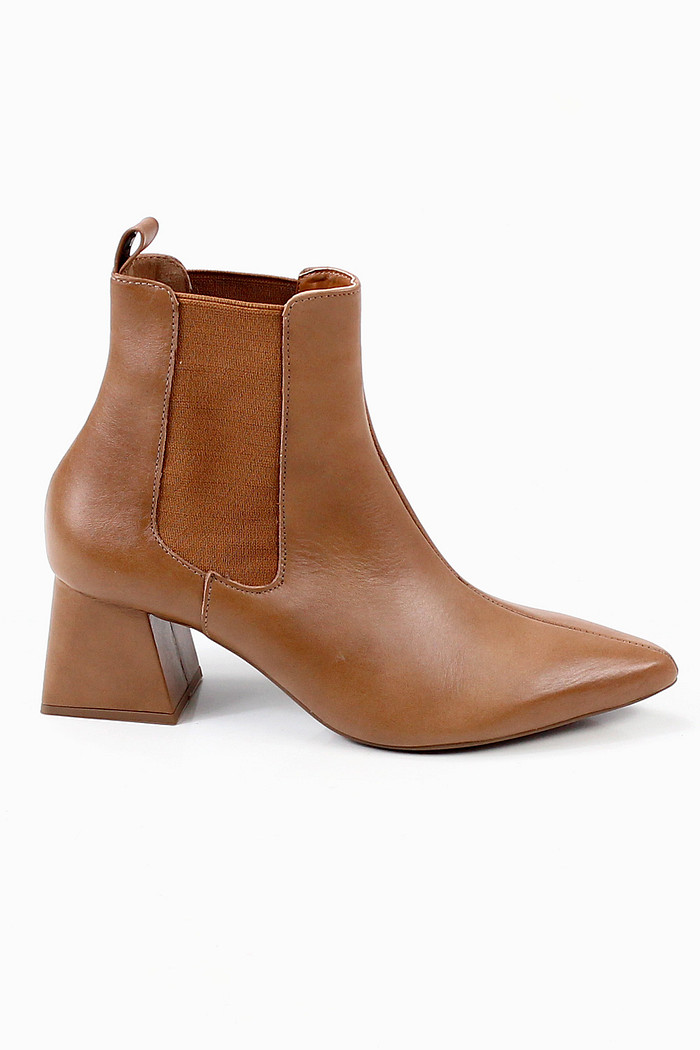Bota Dumond Bico Fino com Salto Bloco Médio de 6,5cm
