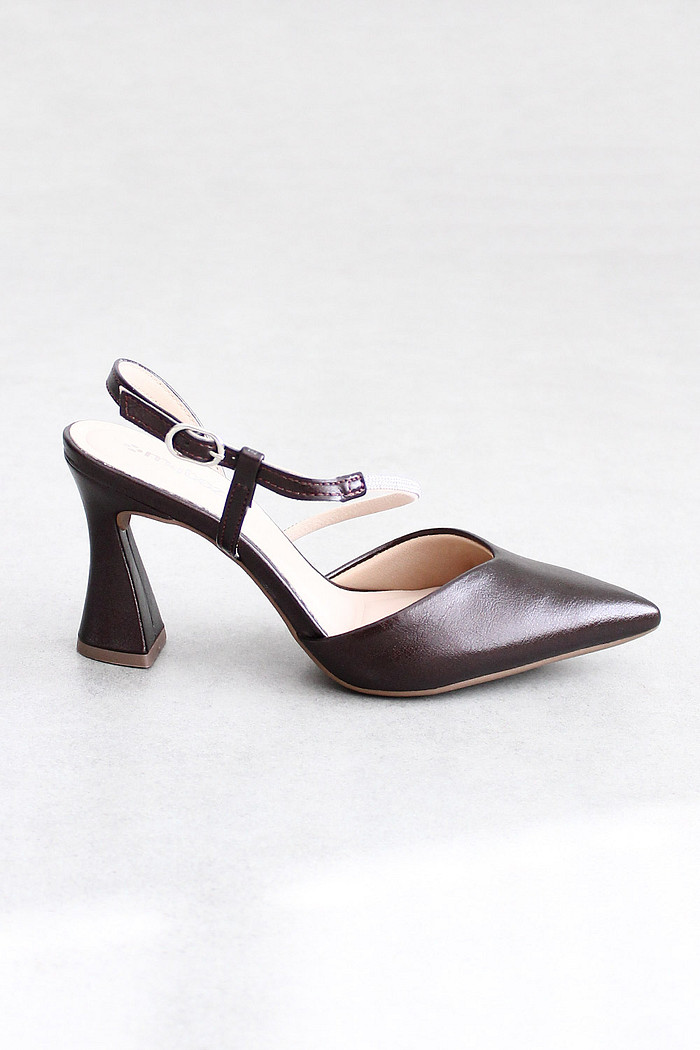 Scarpin Mybez Raquel com Strass na Tira e Salto Fino 9cm