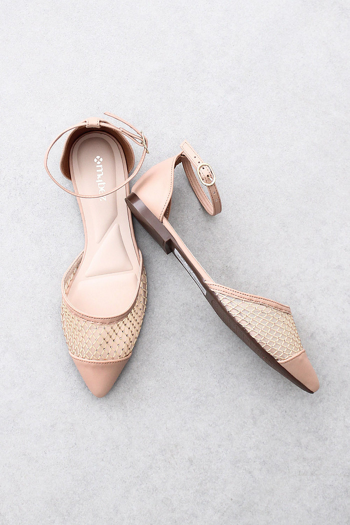 Sapatilha Mybez Liara com Tela e Fivela Ajustável