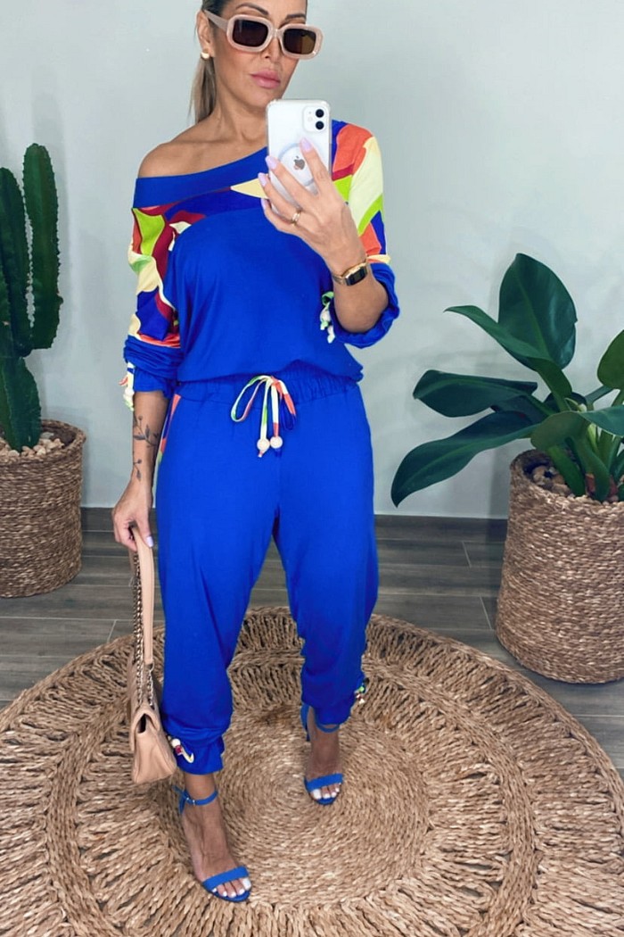 Conjunto Camila Royal com Estampa Floral