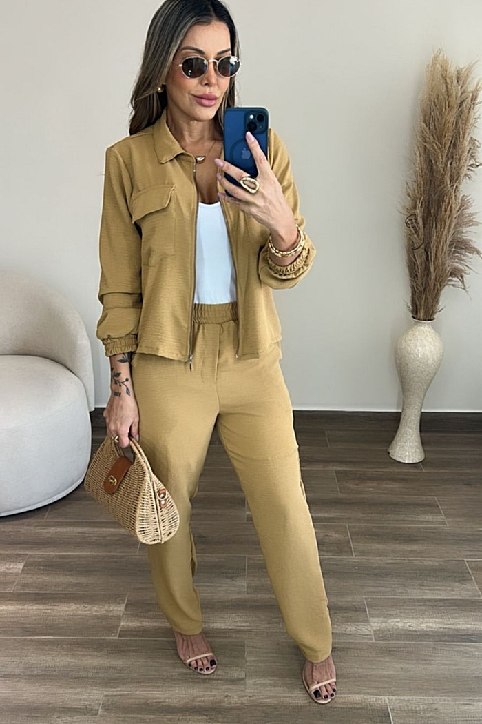 Conjunto Catarina Airflow Caramelo Fendi