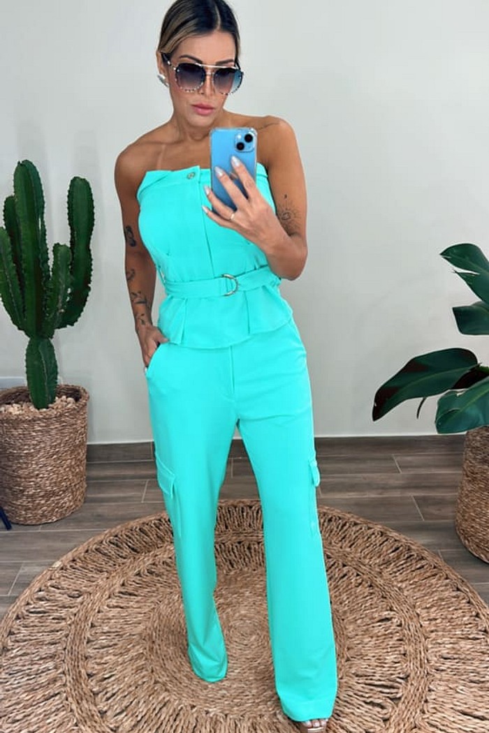 Conjunto Tomara que Caia Paris Menta