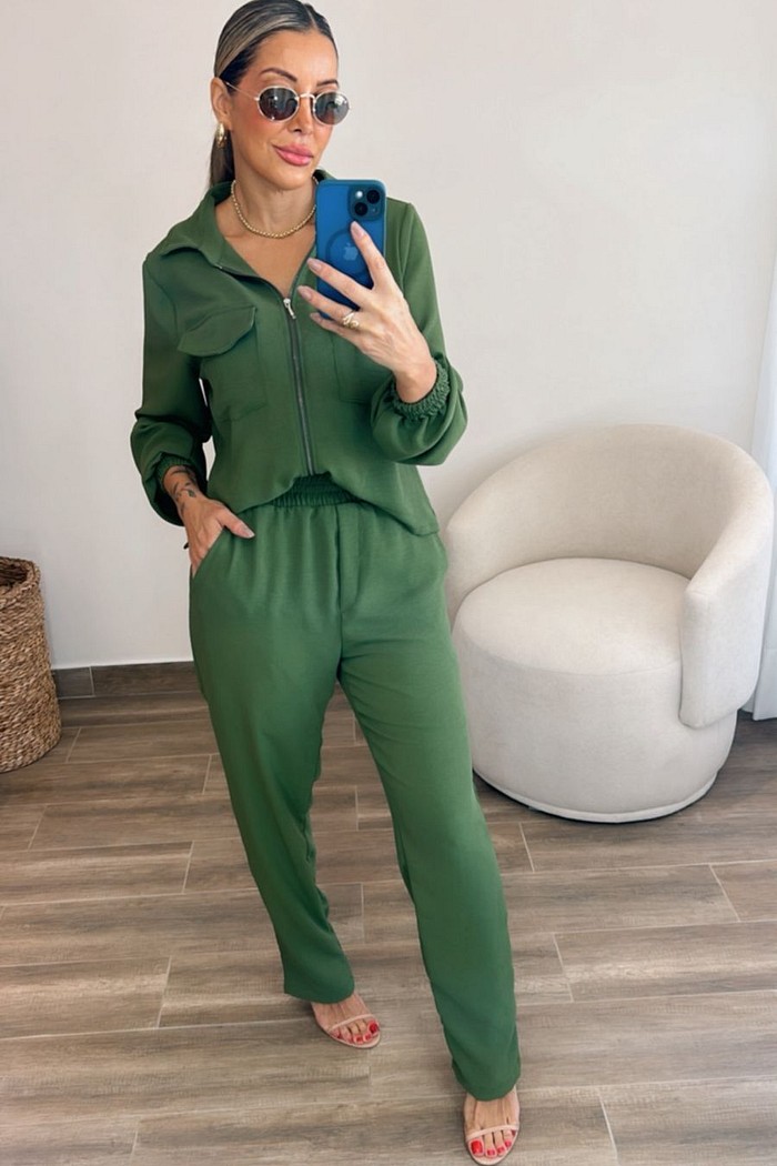 Conjunto em Air Flow Catarina - Verde