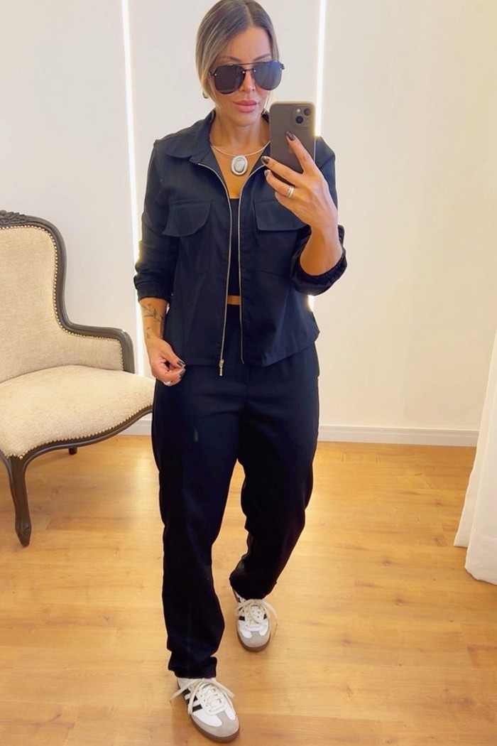 Conjunto em Marrant Catarina  2.0 reformulado  - Preto