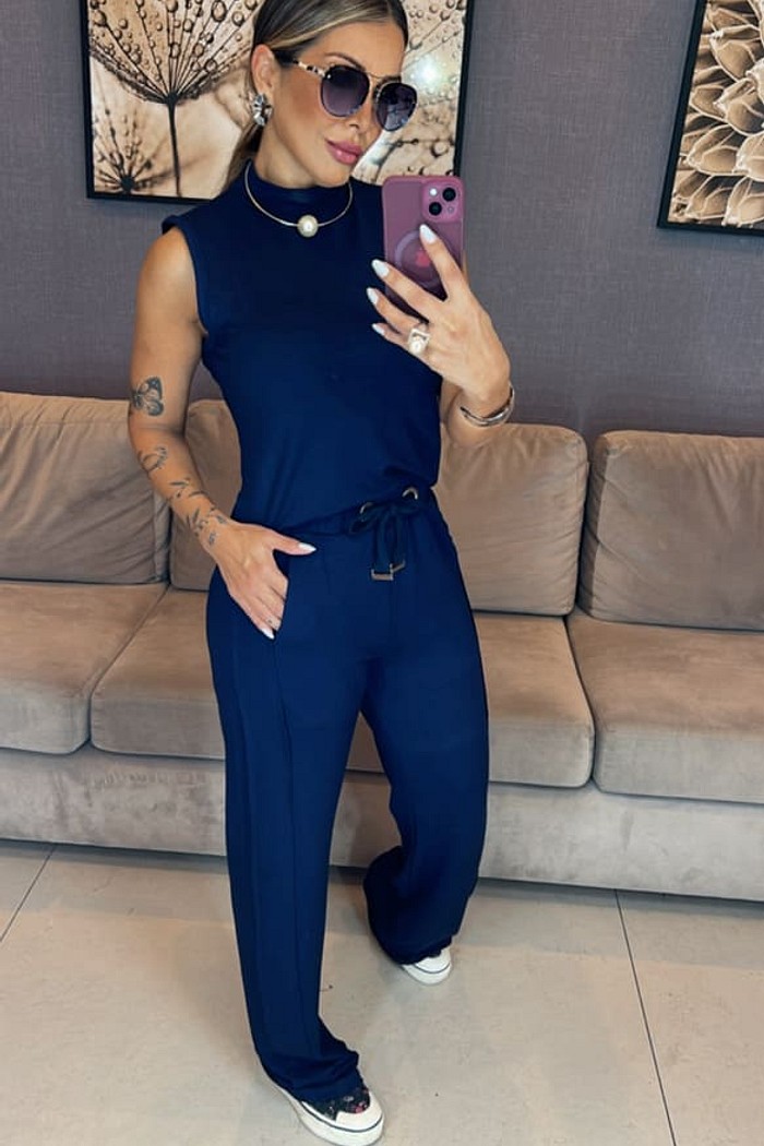 Conjunto Ariel Verão 2.0 Azul Marinho