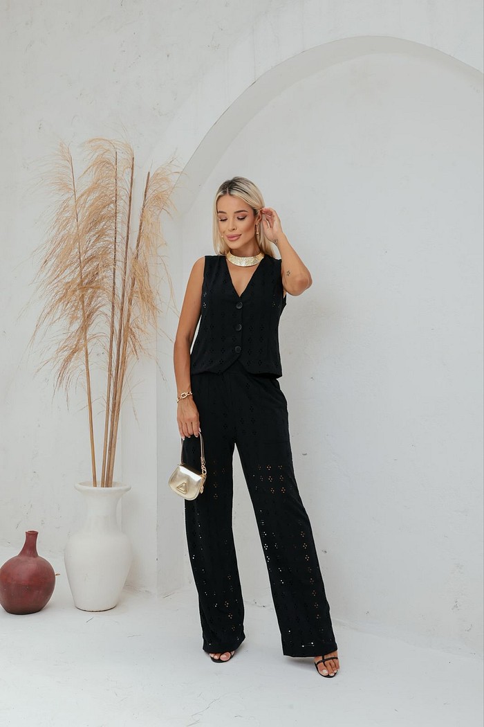 Conjunto de Malha Lasie Kate 2.0 - Preto