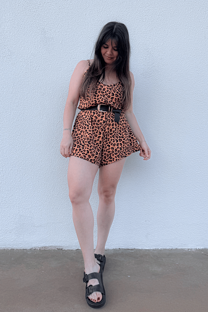 Macaquinho Jully Animal Print