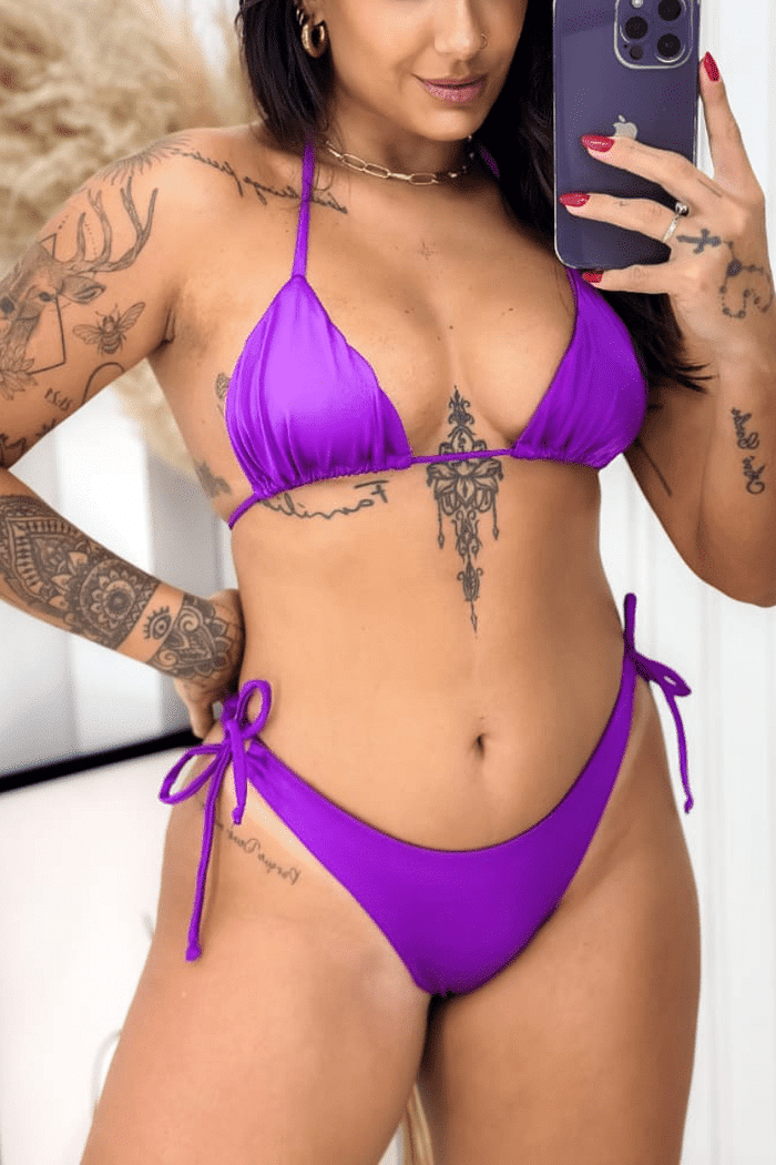Biquíni Amarrações Roxo
