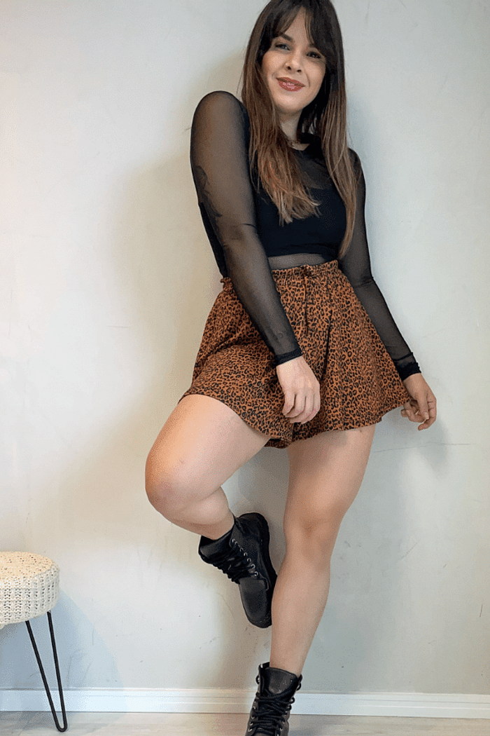 Short Vislcolycra Animal Print