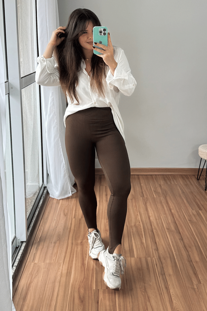 Calça fusô modeladora marrom