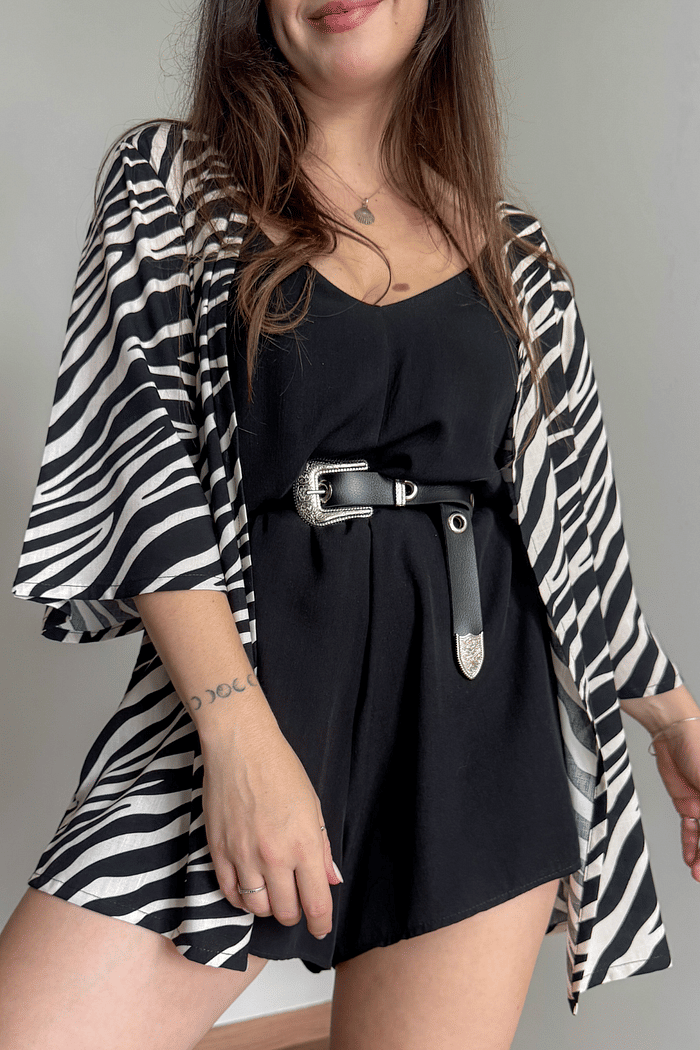 Kimono estampa Zebra