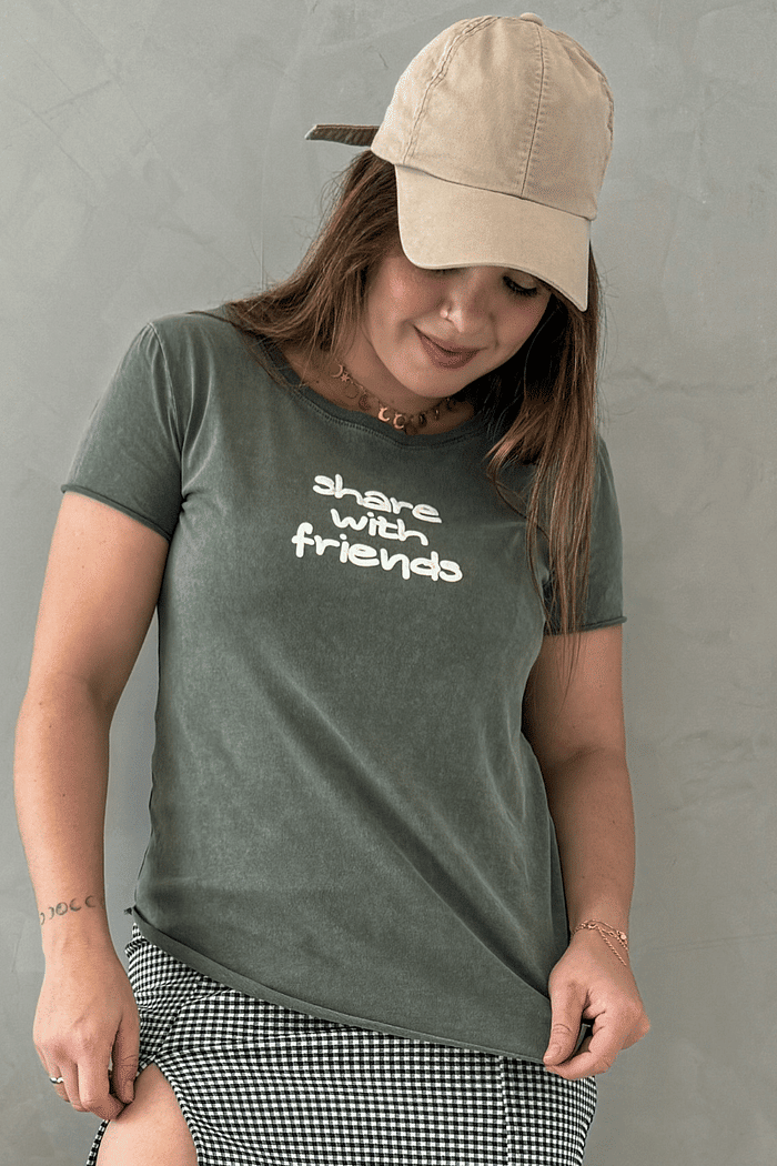 Camiseta estonada verde