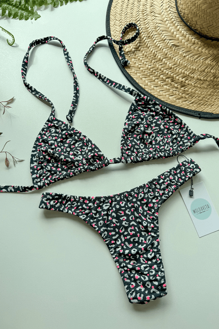 Biquíni Asa Delta Fio Animal Print