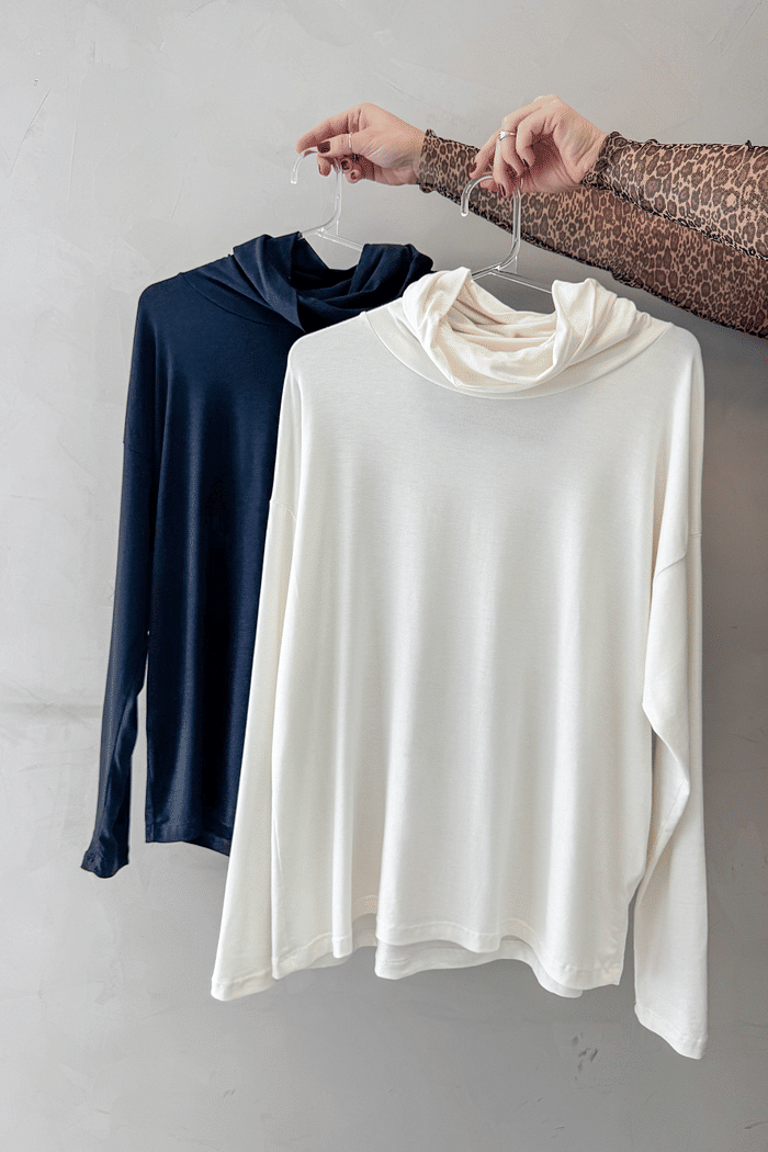 Blusa Manga Longa com Gola