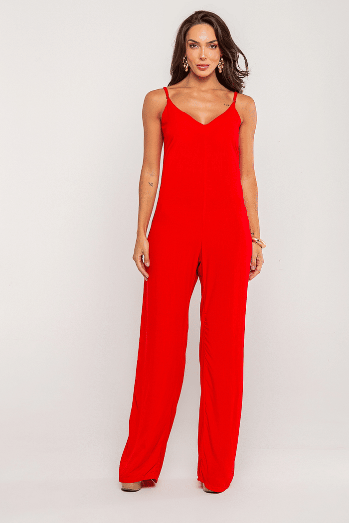 Macacão Jully Vermelho - Alongado