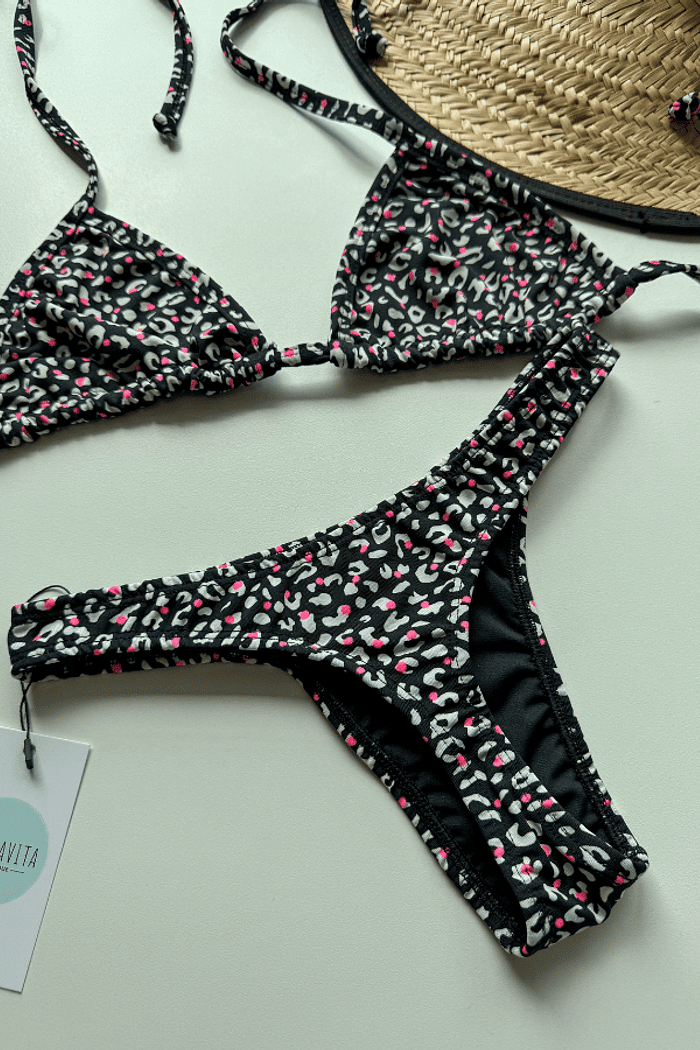 Biquíni Asa Delta Fio Animal Print