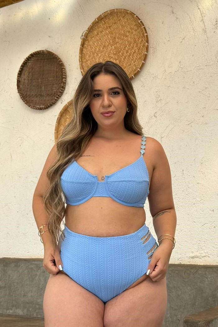 Aro Sofie com Hot Pants Laura - Azul bebe