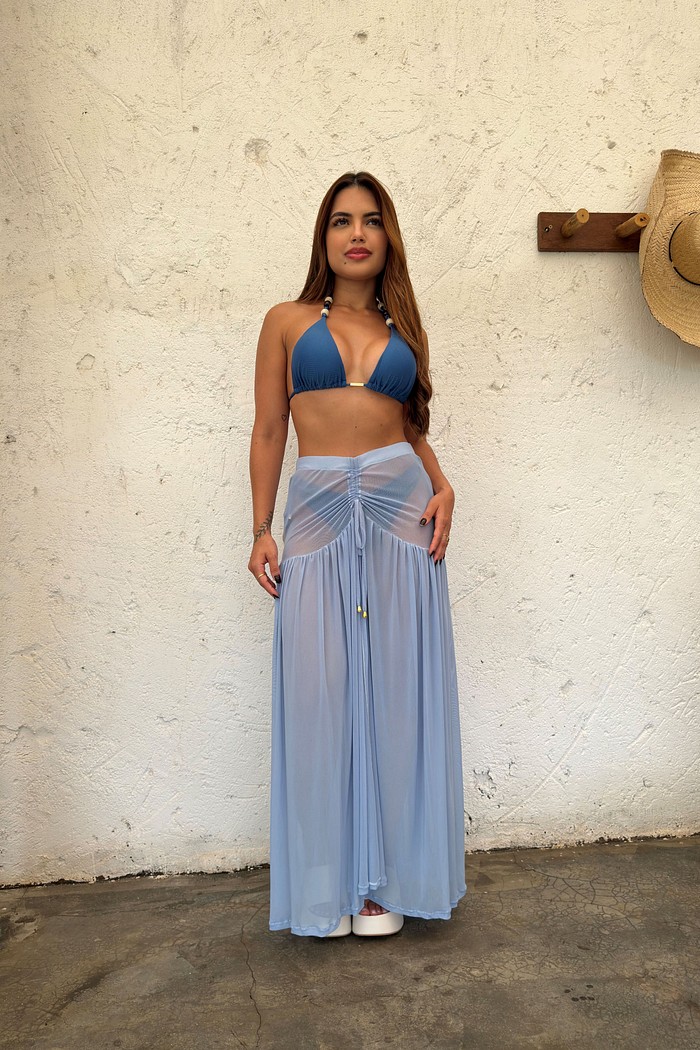 Saia de Tule - Azul Bebê