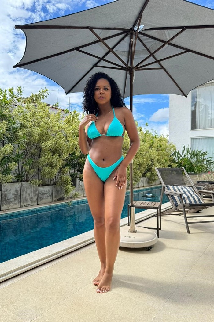 Conjunto Aruba Cortininha com Calcinha Asa Delta- Piscina