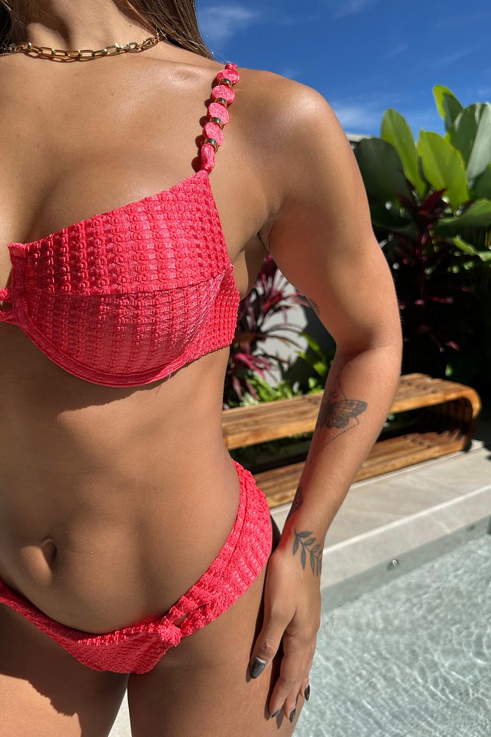 Aro Sofie com Borboleta Lily - Coral