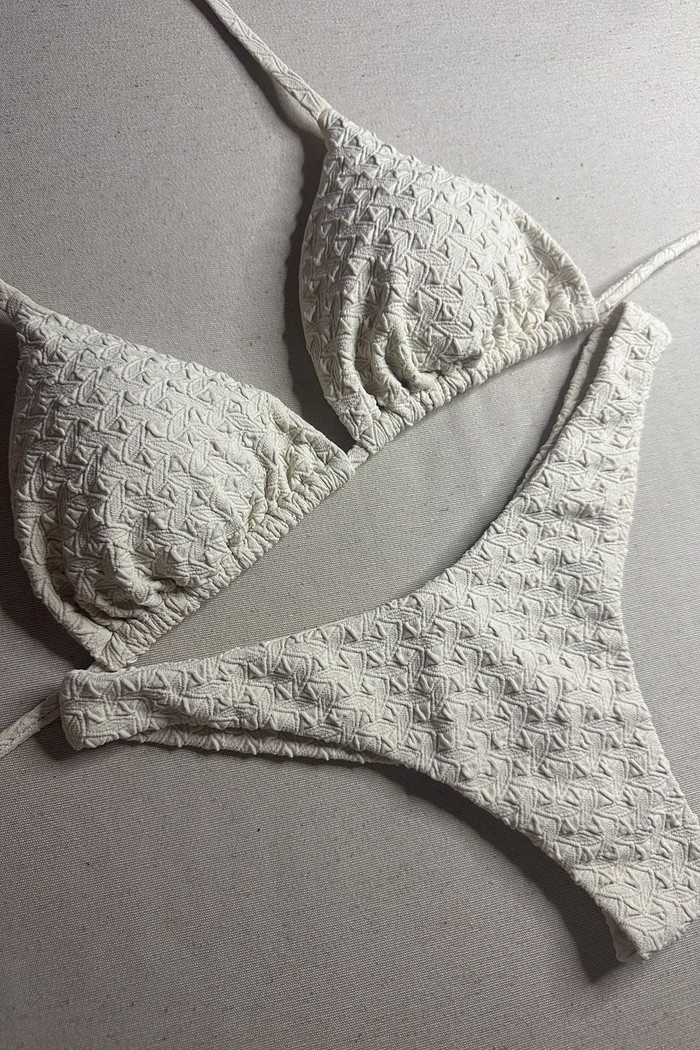 Cortininha com asa delta Jacy Off White