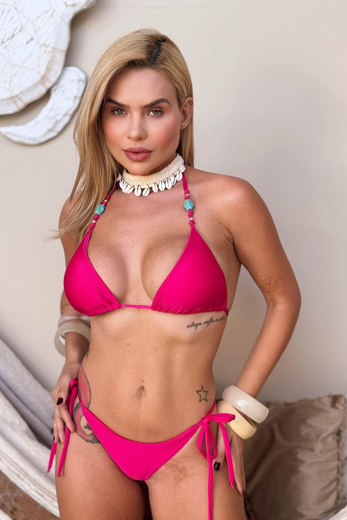 Conjunto Oliva - Rosa Pink