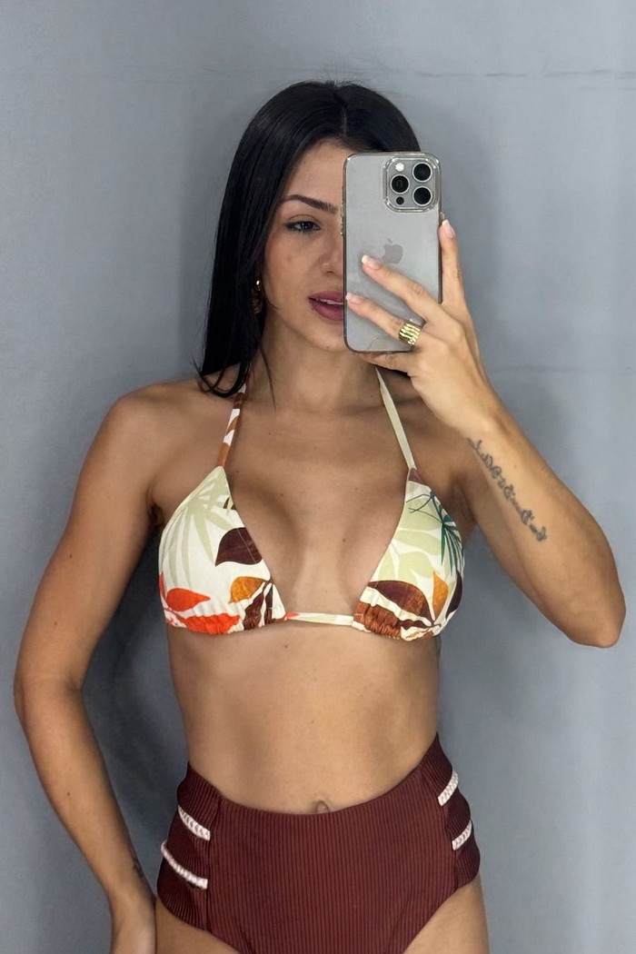 Cortininha com Hot Pants Pala e tranças