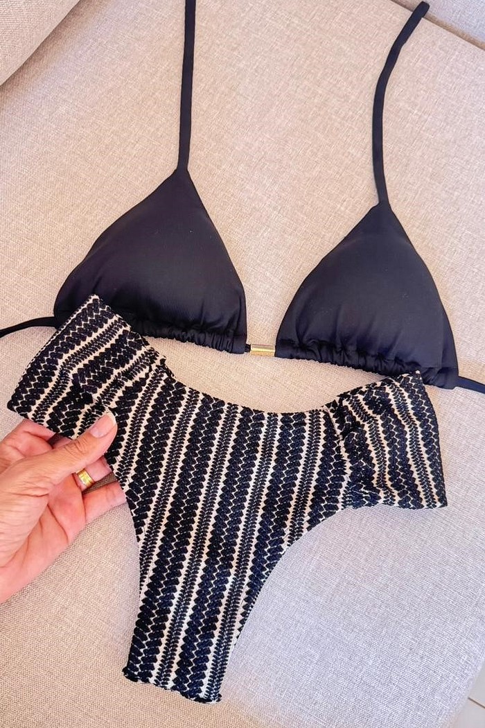 Conjunto Aruba -Borboleta Preto