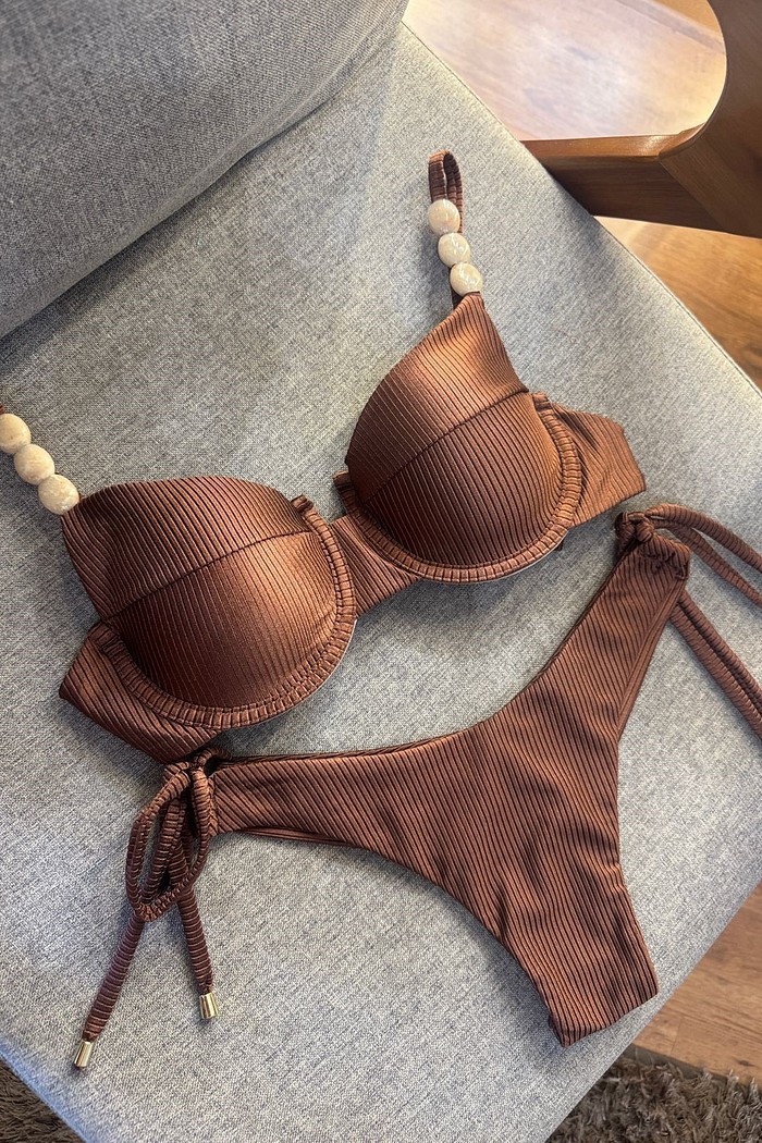 Aro Retrô com Detalhes com Asa Delta Regulável - Marrom