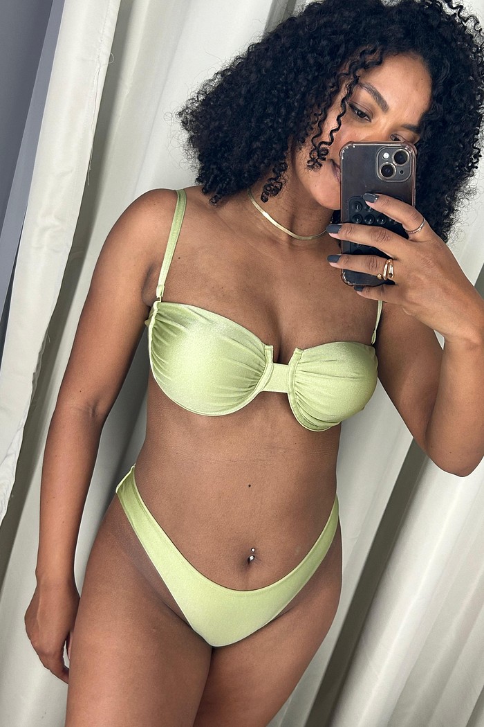 Top Balli com Asa delta - Verde Oliva