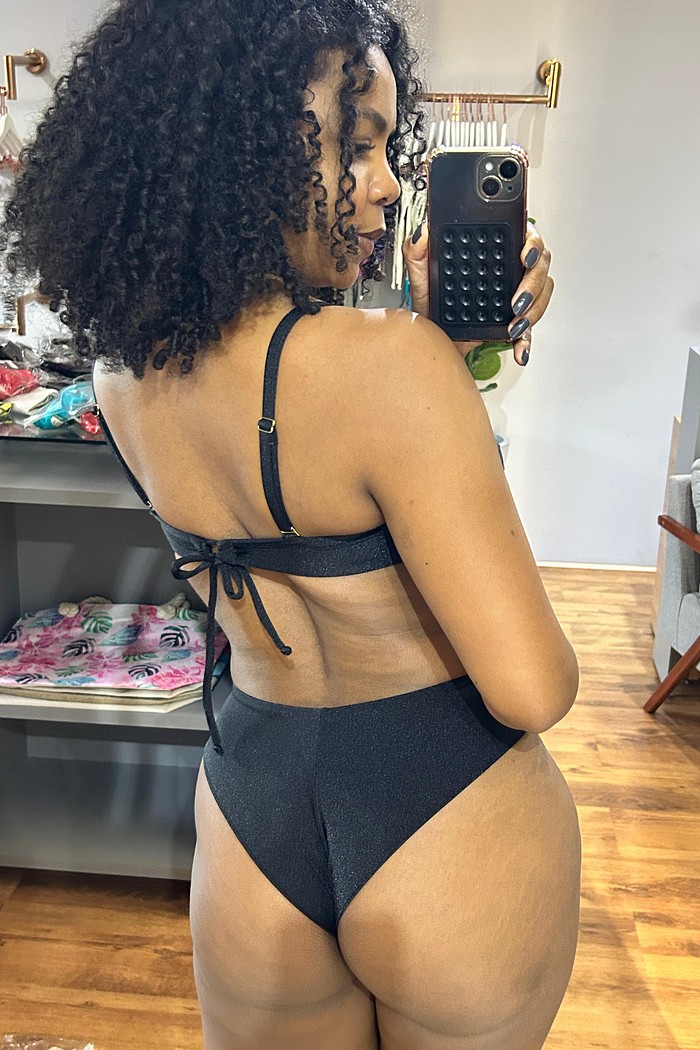 Top Balli com Hot Pants - Preto