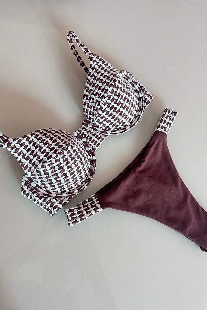 Conjunto Malte Texturizado com Calcinha Lolita