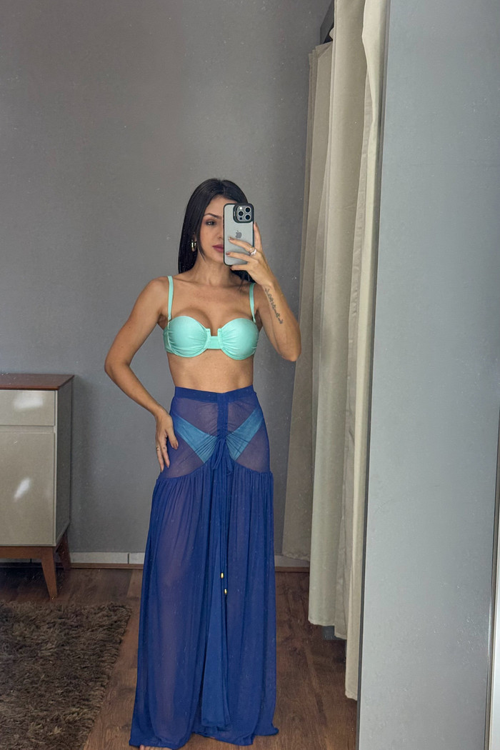 Saia de Tule - Azul