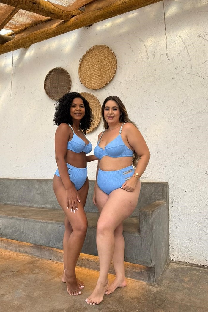 Aro Sofie com Hot Pants Laura - Azul bebe