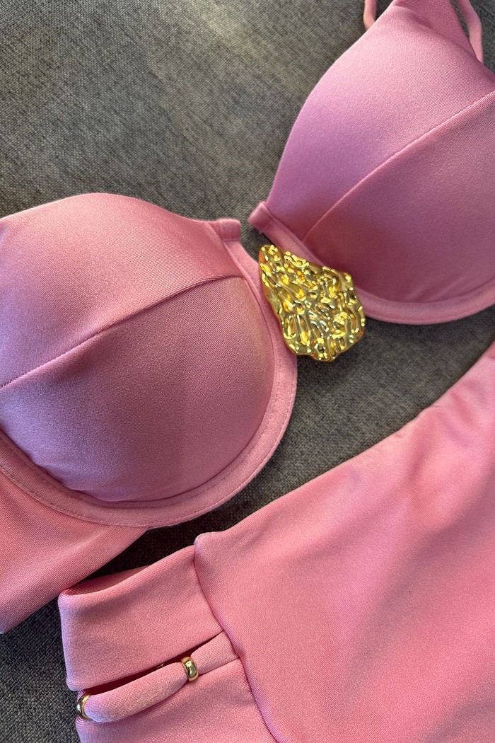 Aro Retrô-Orgânico com Hot Pants Luz Rosa - Ballerine