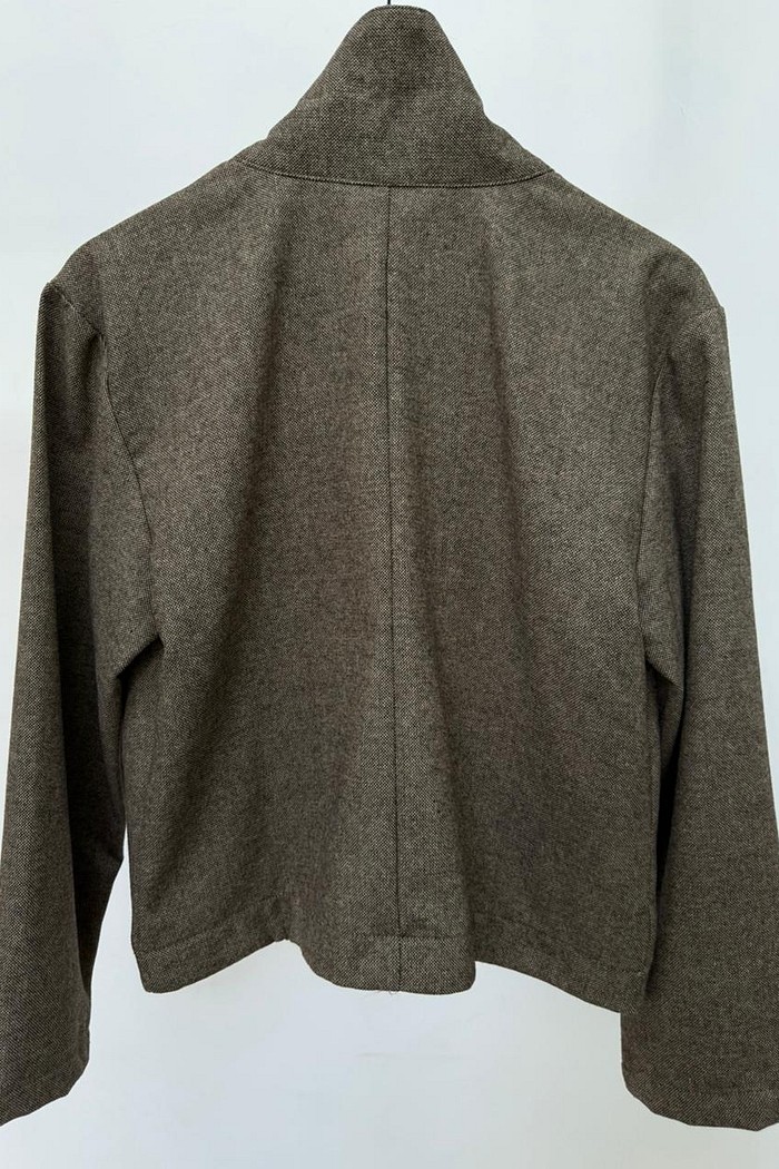 Casaco com Gola Alta Paris