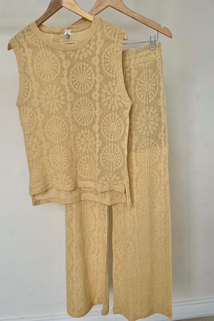 Conjunto de Tricot Regata Begônia