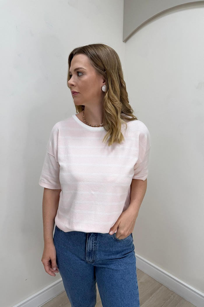 Blusa de Tricot Listrada Lauren