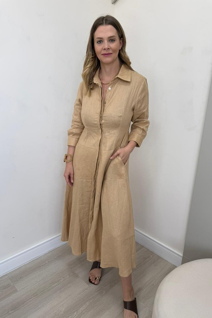 Chemise de Linho com Bolso Fiorella