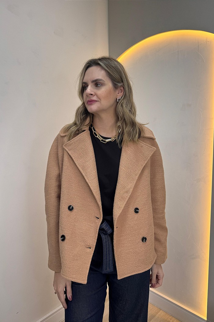 Casaco em tweed Kiara
