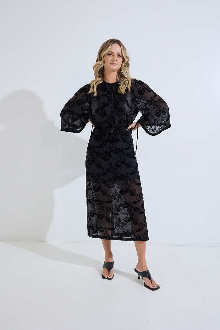 Saia Midi em Liocel Iris